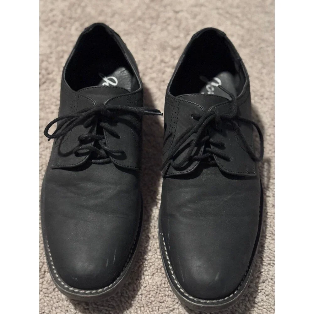 Jousen Milan Brand, Men’s Black Dress Shoes, Size 9 Footwear
